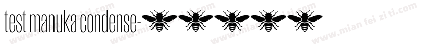 test manuka condense字体转换